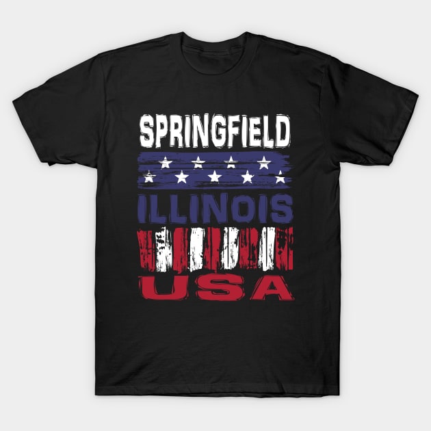 Springfield Illinois USA T-Shirt T-Shirt by Nerd_art